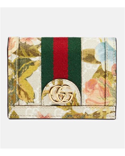 gucci gg floral wallet